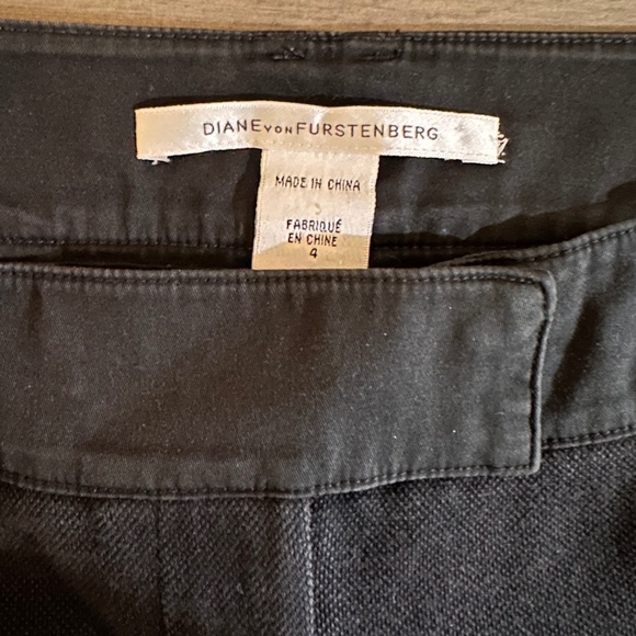 Diane von Furstenberg DVF Cropped Capri Stretch Cotton Pant - Picture 3 of 3